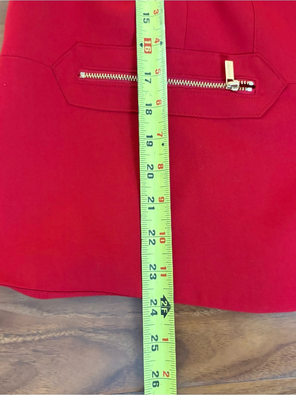 Calvin Klein Red Career Zip Blazer Jacket Plus Size 16W - Picture 8 of 9
